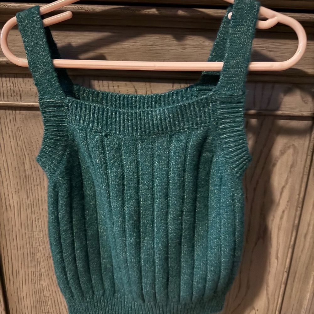 Girls 2 Piece set size 4/5 Teal Sweater Never Worn - Picture 3 of 4